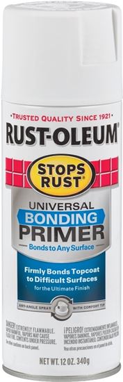 Rust-Oleum 285011 Universal Bonding Primer, White, Flat/Matte, 12 oz