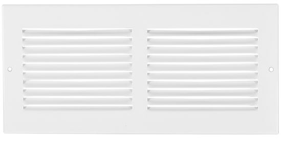 Imperial RG0375 Sidewall Grille, 13-1/4 in L, 5-1/4 in W, Steel, White