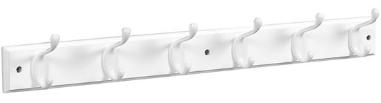 National Hardware B8170 S827-071 Hook Rail, 4-Hook, Wood, 1/BX