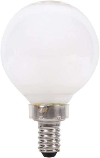 Sylvania 40797 Natural LED Bulb, Decorative, G16.5 Lamp, 40 W Equivalent, E12 Lamp Base, Dimmable, Frosted