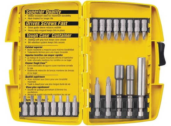 DeWALT DW2161 Screwdriver Bit Set, Steel