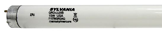 Sylvania 21657 Fluorescent Bulb, 15 W, T8 Lamp, Medium Lamp Base, 325 Lumens, 7500 hr Average Life, Pack of 6