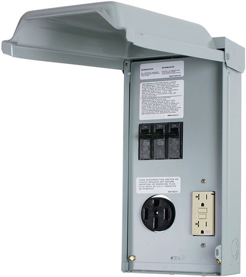 GE GE1LU502SS RV Outlet Box, 70 A, 120, 240 V, Surface