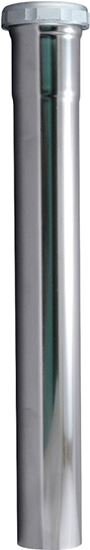 Plumb Pak PP13-12CP Pipe Extension Tube, 1-1/2 in, 12 in L, Slip-Joint, Brass, Chrome