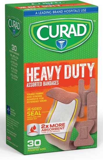 Curad CUR14924RB Adhesive Bandage, Fabric Bandage, 24/CS