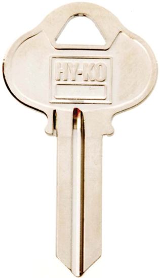Hy-Ko 11010S1 Key Blank, Brass, Nickel, For: Sargent Cabinet, House Locks and Padlocks, Pack of 10
