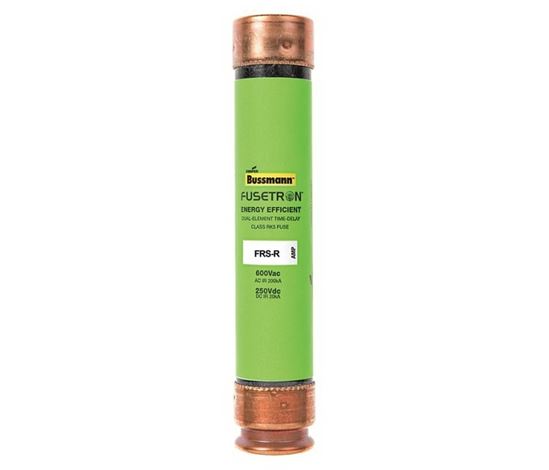 Bussmann FRS-R-30 Time Delay Fuse, 30 A, 600 VAC, 300 VDC, 20, 200 kA Interrupt, Fiberglass Body