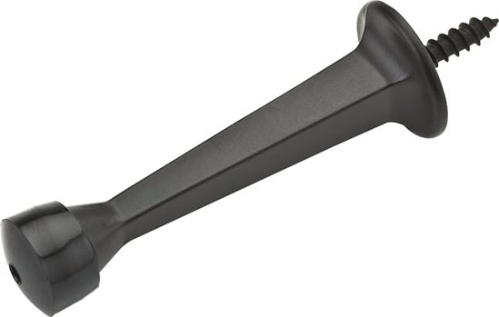 National Hardware N830-138 Door Stop, 3 in Projection, Die-Cast Zinc/Plastic/Rubber, Oil-Rubbed Bronze