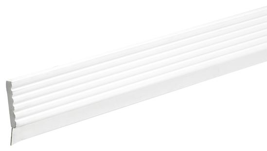 Frost King GR9 Garage Door Weatherseal, 2-3/4 in W, 9 ft L, Vinyl, White