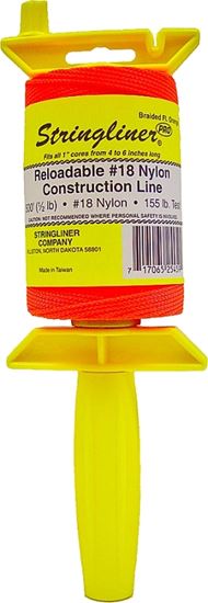 Stringliner 25459 Line Reel, 500 ft L Line, Fluorescent Orange Line