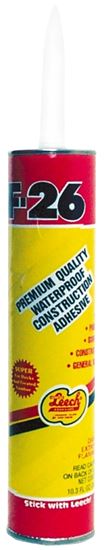 Leech Adhesives F26-33-12 Construction Adhesive, Beige, 10 fl-oz Cartridge, Pack of 12