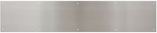 National Hardware N270-316 Kick Plate, 34 in L, 8 in W, Satin Nickel, Pack of 2