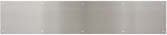 National Hardware N270-314 Kick Plate, 30 in L, 6 in W, Satin Nickel, Pack of 2