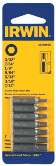 Irwin 3515997C Insert Bit Set, 7-Piece