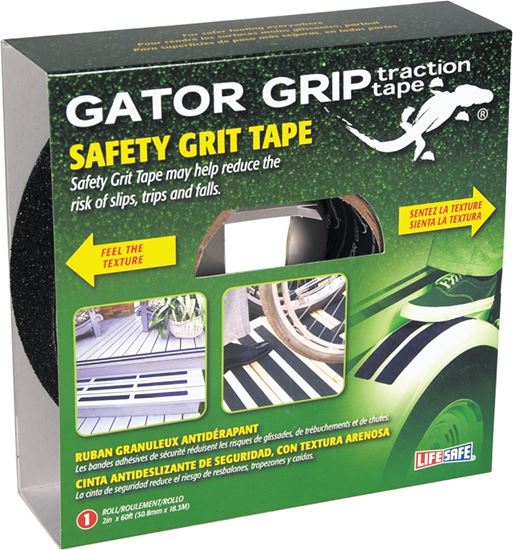 Incom RE142 Traction Tape, 60 ft L, 2 in W, PVC Backing, Black