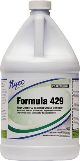 nyco NL429-G4 Floor Cleaner, 1 gal, Liquid, Pleasant, Green, Pack of 4