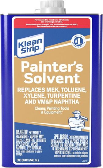 Klean Strip QKSP95005SC Painter's Solvent, Liquid, Water White, 1 qt, Can