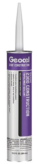 Geocel 2300 Series GC66104 Construction Tripolymer Sealant, Brown, 10.3 fl-oz Cartridge, 1/EA, Pack of 24