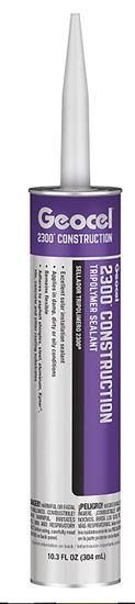 Geocel 2300 Series GC66101 Sealant, White, 4 days Curing, 40 to 140 deg F, 10.3 fl-oz Cartridge, Pack of 24