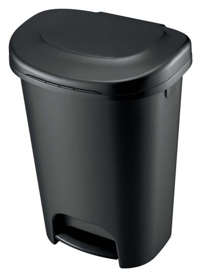 Rubbermaid 1843028 Trash Can, 13 gal Capacity, Black, Pack of 4