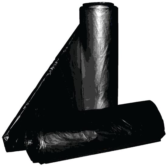 ALUF Plastics RL Series RL-2432H Can Liner, 12 to 16 gal, Repro Blend, Black