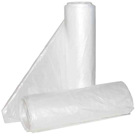 ALUF Plastics Hi-Lene Series HCR-366017C Anti-Microbial Coreless Can Liner, 50 to 55 gal, HDPE, Clear