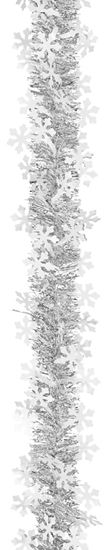 HolidayTrims 3686013 Holiday Garland, Silver, 15 ft L, Tinsel, Pack of 12