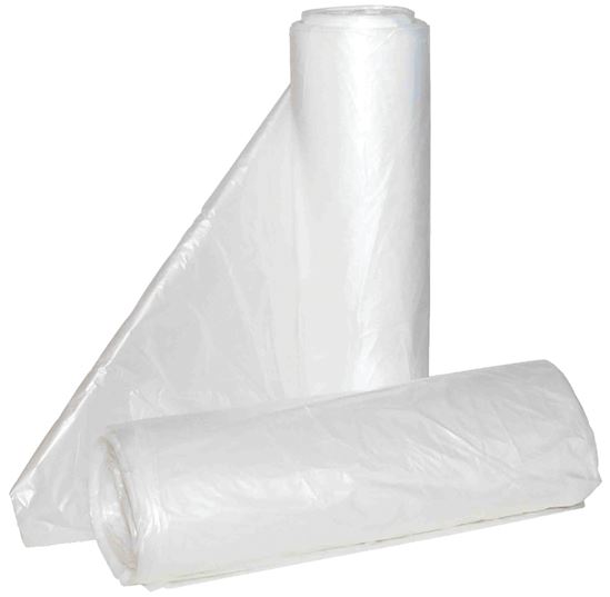 ALUF Plastics Hi-Lene Series HCR-404814C Anti-Microbial Can Liner, 40 x 48 in, 45 gal, HDPE, Clear