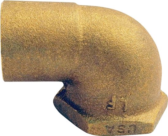 Elkhart Products 10156794 Pipe Elbow, 3/4 in, Compression x Female, 90 deg Angle, Brass