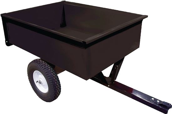 Ag South SC10-MC Trailer/Dump Cart, Steel Deck, 16 in Wheel, Black