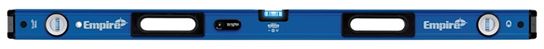 Empire True Blue Series EM95.48 Magnetic Box Level, 48 in L, 3-Vial, 1-Hang Hole, Magnetic, Aluminum, Blue