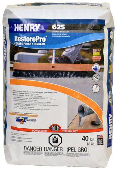 Henry 16362 Resurfacer, Solid, Gray, 40 lb, Bag