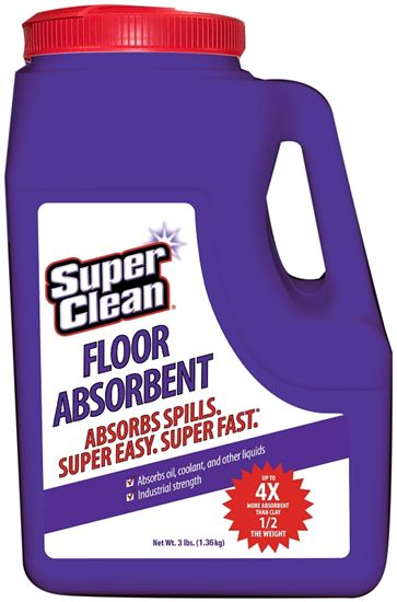 Superclean 701015 Floor Absorbent, 3 lb, Liquid, Essentially Odorless