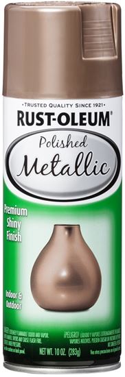 Rust-Oleum 365136 Paint, Polished Metallic, Rose Gold, 10 oz, Aerosol Can