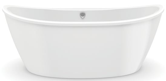 Maax Delsia 6636 Series 106193-000-002 Bathtub, 59 gal, 66 in L, 36 in W, 26-5/8 in H, Free-Standing Installation, White