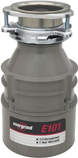 InSinkErator Evergrind Series 75941 Garbage Disposal, 26 oz Grinding Chamber, 1/3 hp Motor, 120 V, Steel