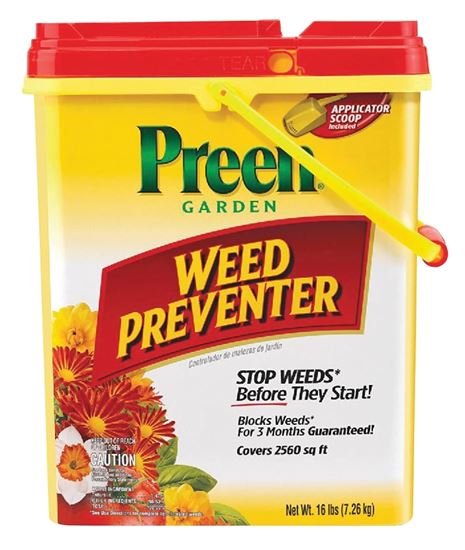 Preen 24-63800 Weed Preventer, Granular, 16 lb Drum