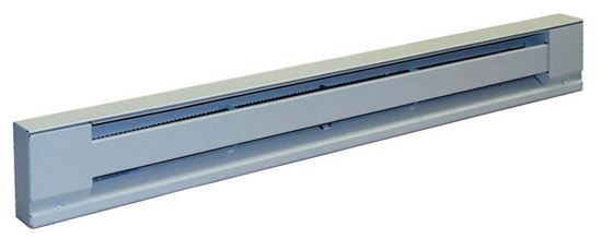 TPI 2900S Series H2905-028SW Baseboard Heater, 2.1/1.8 A, 208/240 V, 1706/1275 Btu/hr BTU, White