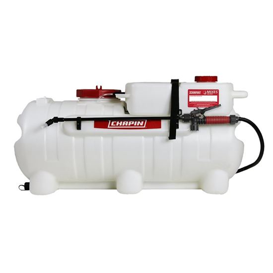 CHAPIN Mixes on Exit 97561 ATV Spot Sprayer, 25 gal Tank, Polyester Tank, 180 in L Hose