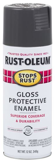 Rust-Oleum 7784830 Rust Preventative Spray Paint, Gloss, Charcoal Gray, 12 oz, Can