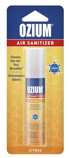 Ozium OZ-62 Air Freshener, 0.8 oz Aerosol Can, Citrus