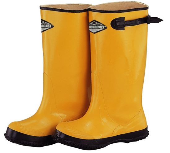 Diamondback RB001-8-C Over Shoe Boots, 8, Yellow, Rubber Upper, Slip on Boots Closure