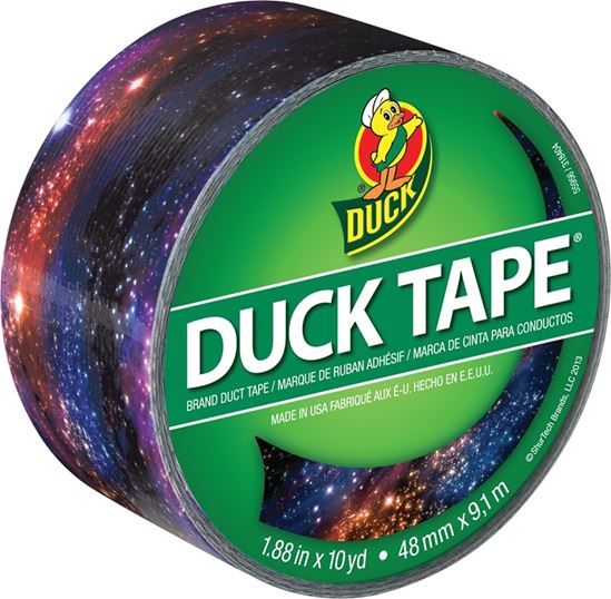 Duck 283039 Duct Tape, 10 yd L, 1.88 in W, Galaxy