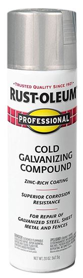 Rust-Oleum 7585838 Galvanizing Compound Paint, Cold Gray, Flat/Matte, 20 oz