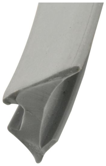 Make-2-Fit P 7792 Glass Glazing Spline, 15/64 in W, 0.395 in Thick, 200 ft L, Vinyl, Gray