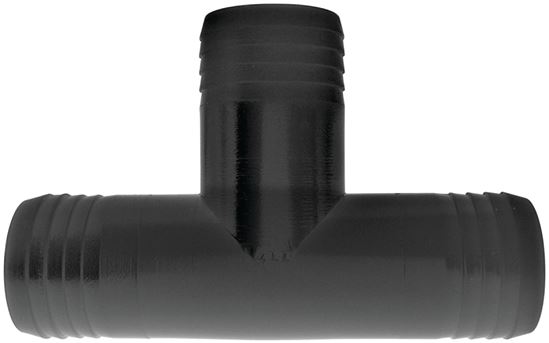 Green Leaf T12P Hose Adapter Tee, Polypropylene, Black, Pack of 5