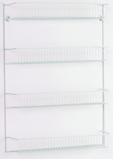 RACK 4-TIER DOOR/WALL EPXY WHT