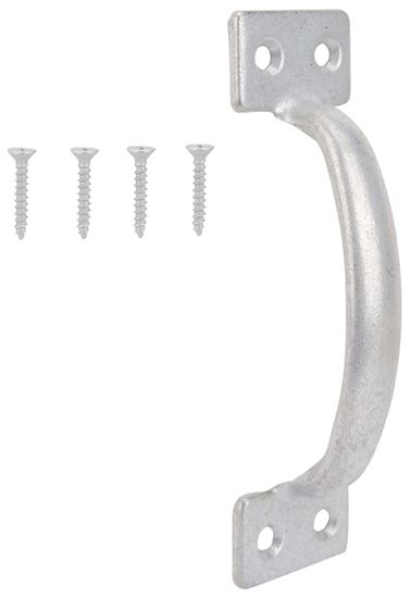 ProSource 20912MGB-PS Door Pull, 1-3/4 in W, 6-1/2 in D, 1-1/2 in H, Steel, Galvanized