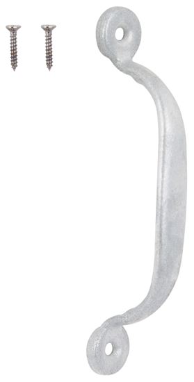 ProSource 20914MGS-PS Door Pull, 3/4 in W, 4-3/4 in D, 1-3/16 in H, Steel, Galvanized