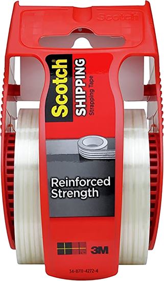 3M 50 Strapping Tape, 360 in L, 1.88 in W, PVC Backing